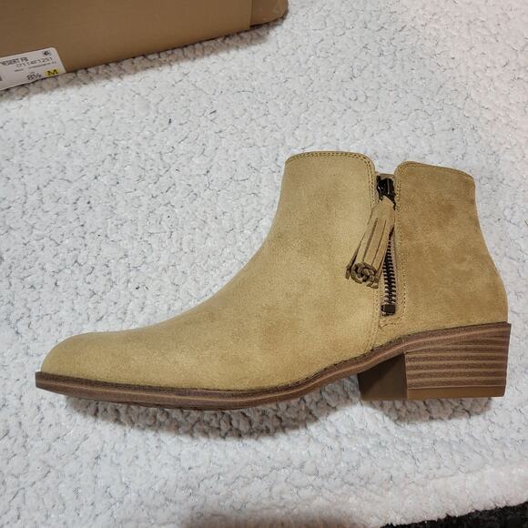 NEW ZODIAC Women's Val-Western Side Zip Ankle Boot Desert Tan SIZE 8.5 M - Picture 3 of 7